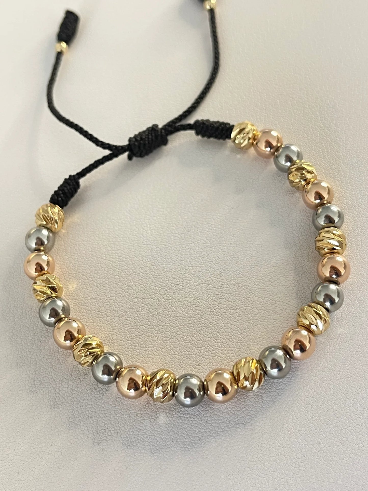 Pulsera 3 Oros Diamantada