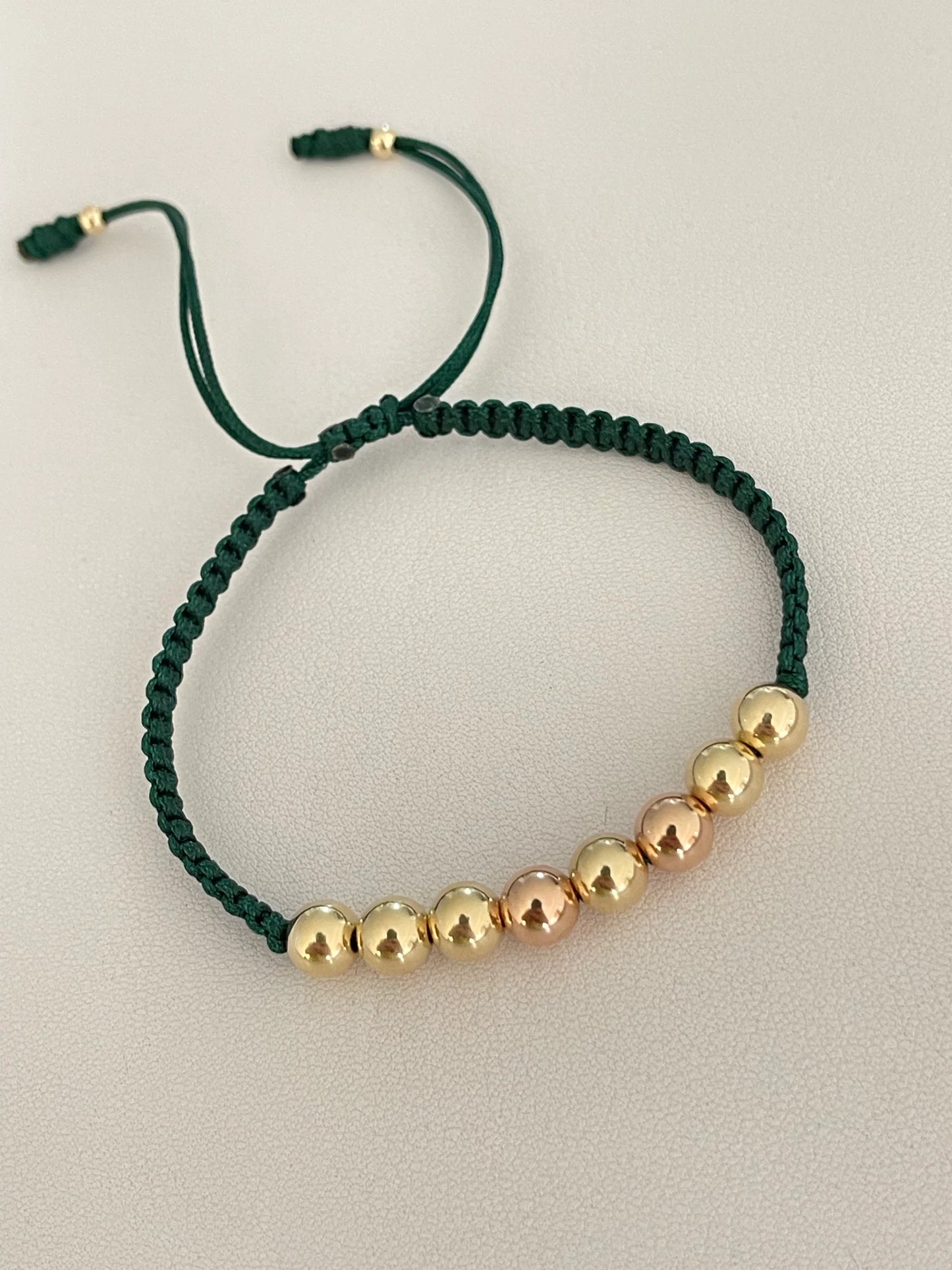 Pulsera Oro Rosado Y Dorado