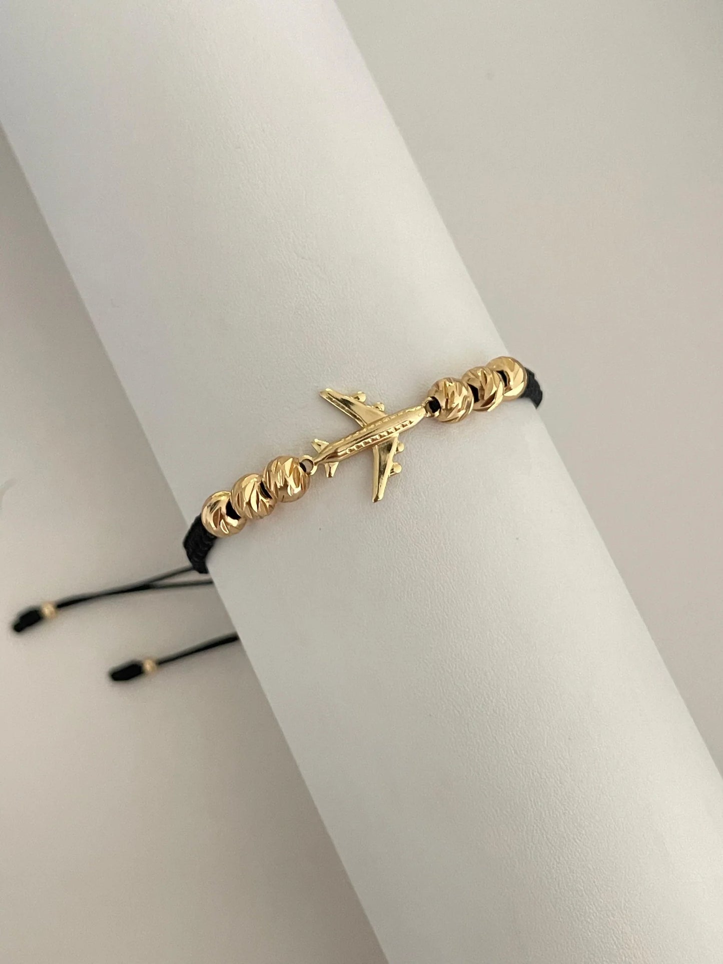 Pulsera avión diamantada (6mm)
