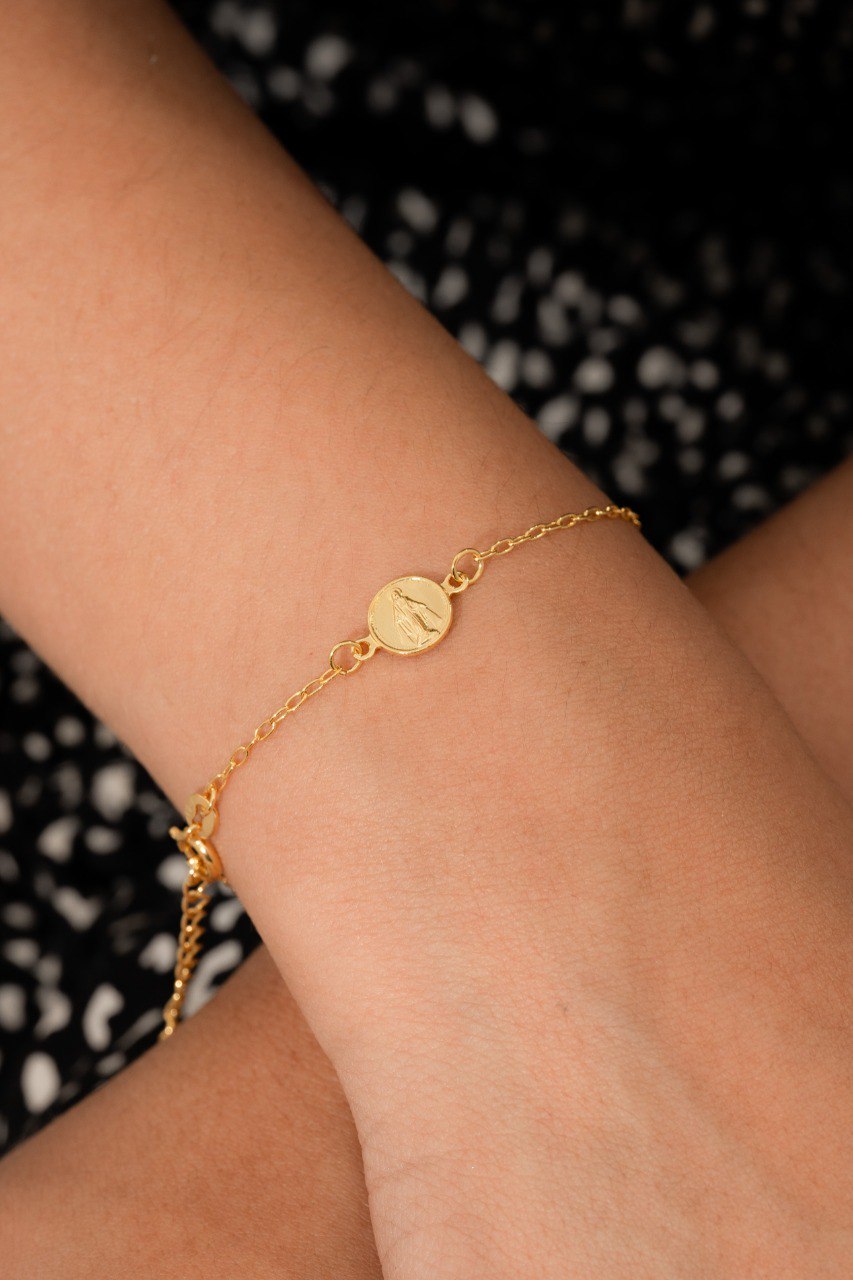 Pulsera Virgen Milagrosa 16.5 Cms Extensor