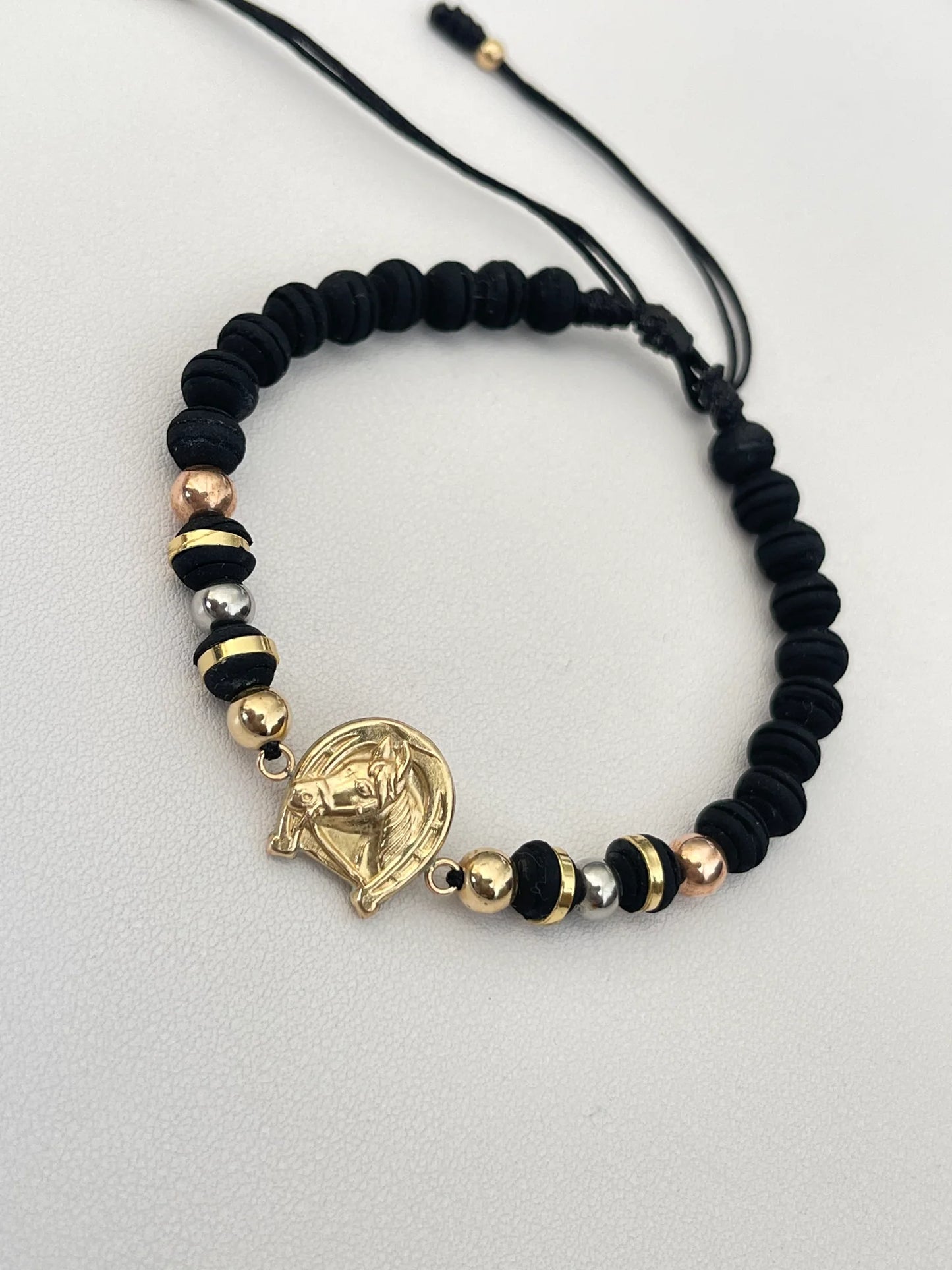 Pulsera Herraje Caballo 3 Oros
