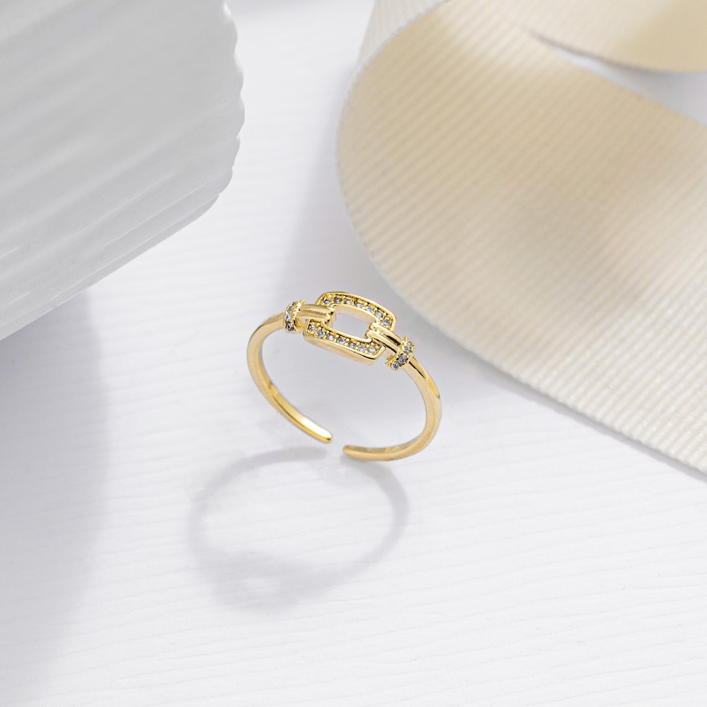 Anillo Cristal Box Ajustable