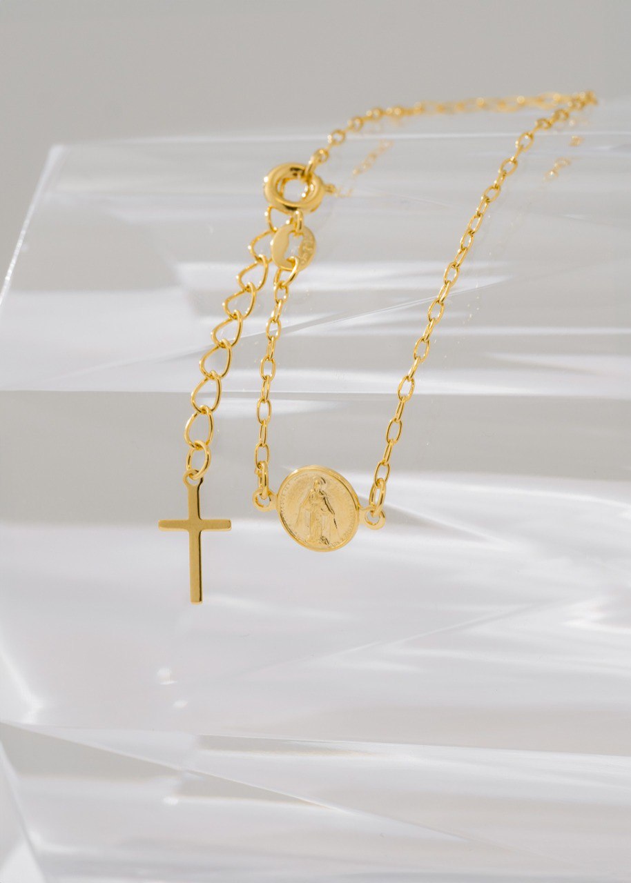 Pulsera Virgen Milagrosa 16.5 Cms Extensor