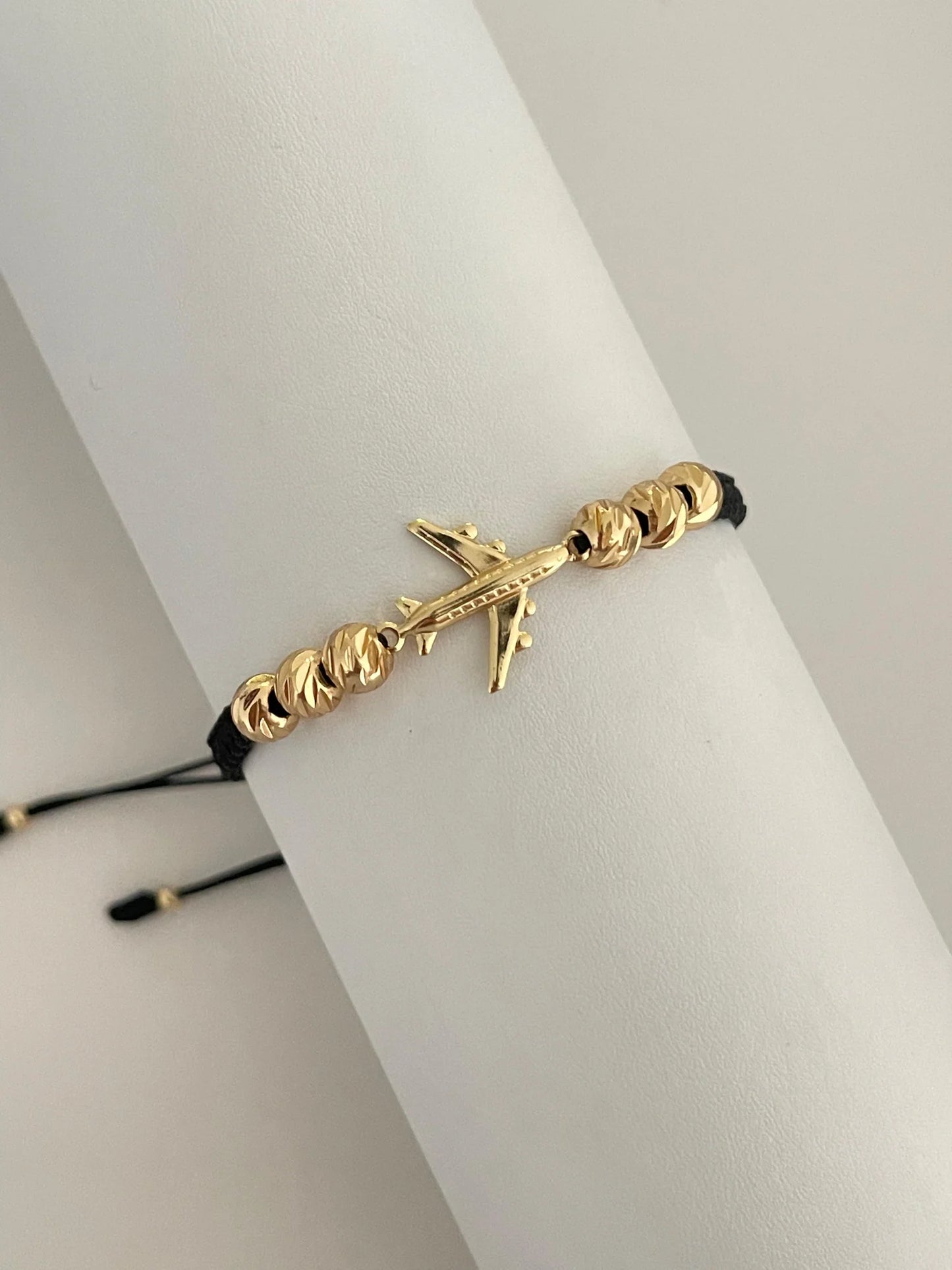Pulsera avión diamantada (6mm)