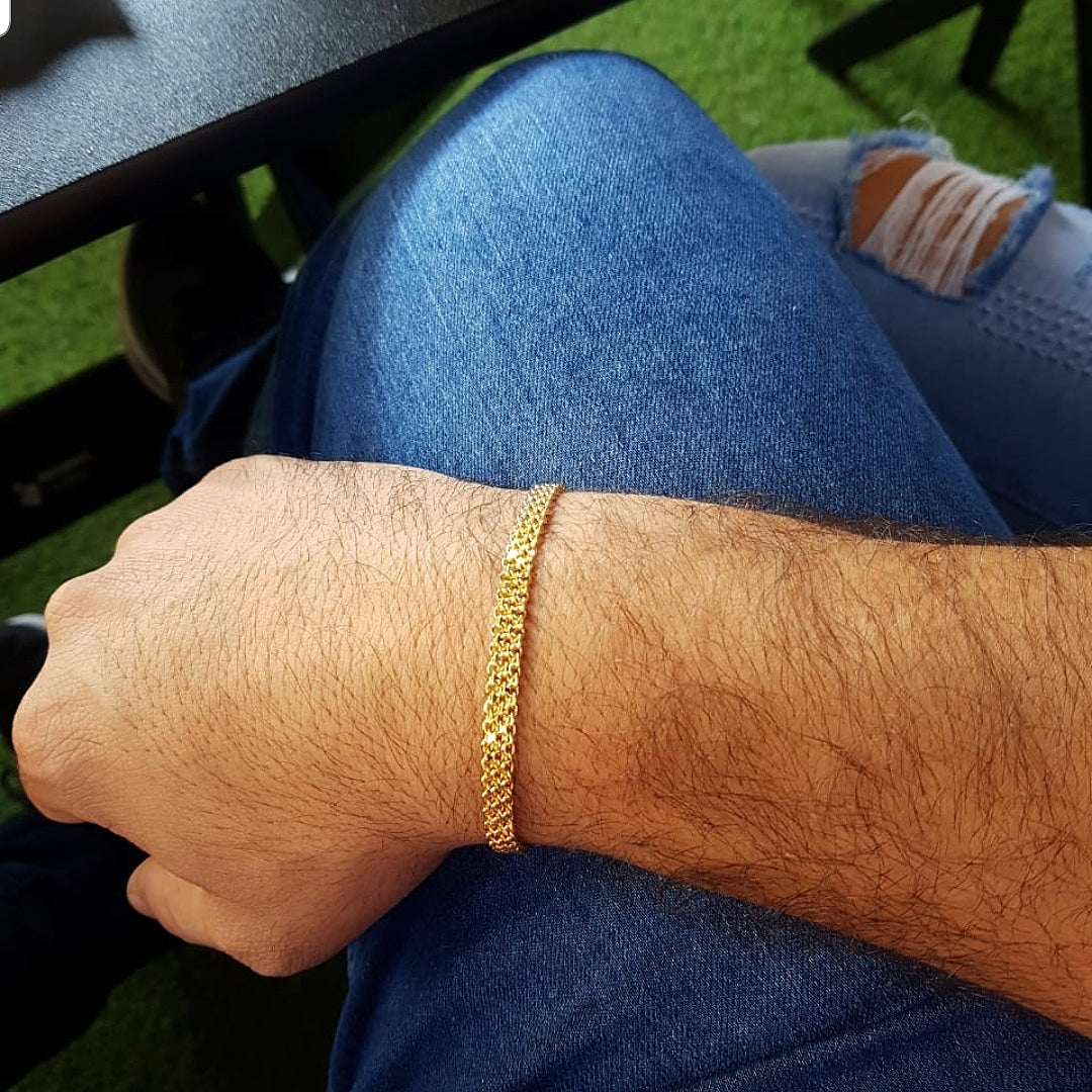 Esclava Tejido Chino Doble Carril