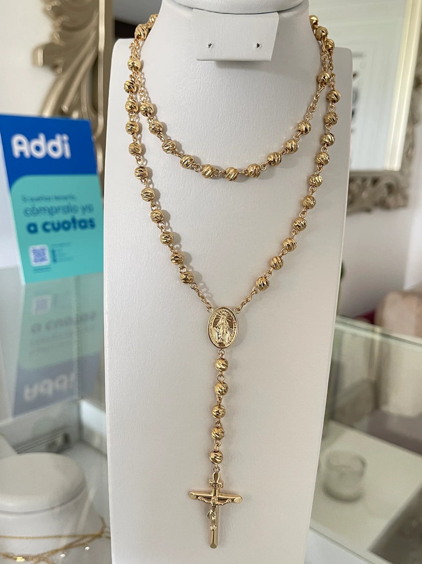 Rosario Balin 6mm Diamantado ( 65cms )