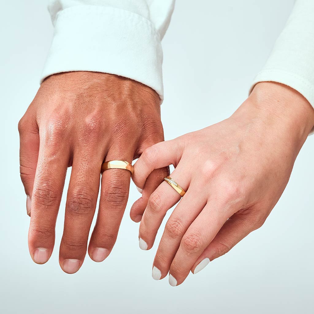 Anillos pareja matrimonio Bria