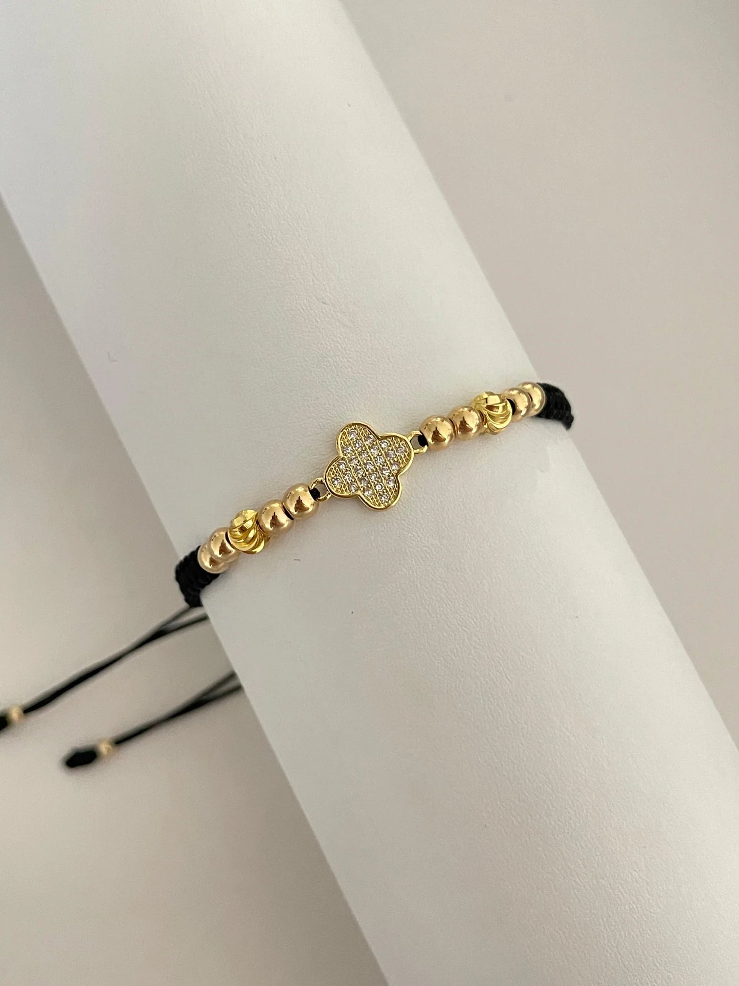 Pulsera clover circonia (5mm) (4mm)