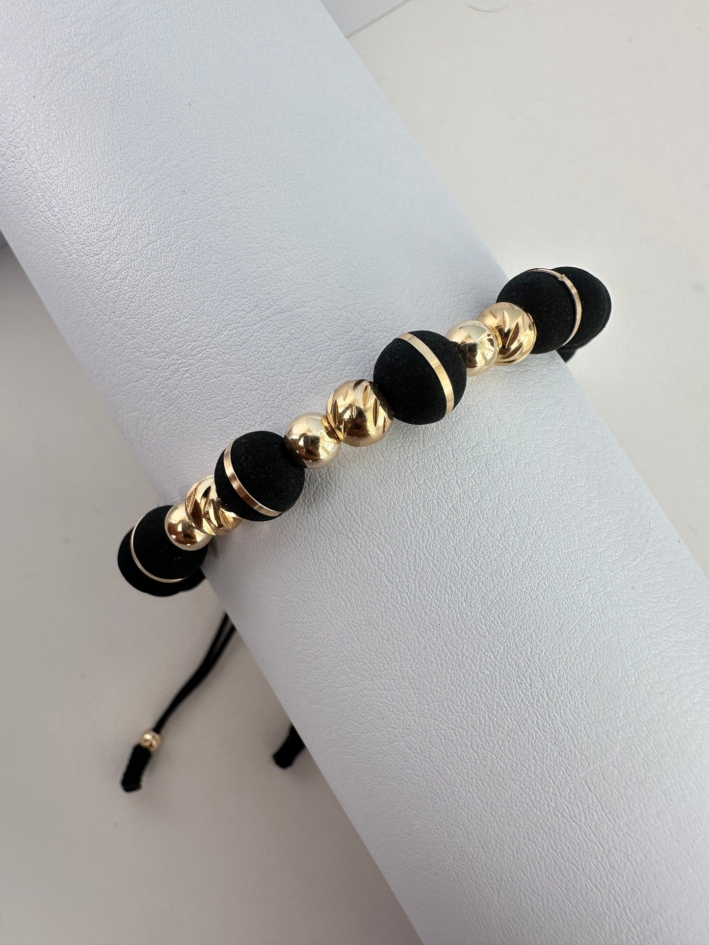 Pulsera diamantada neoro 8mm