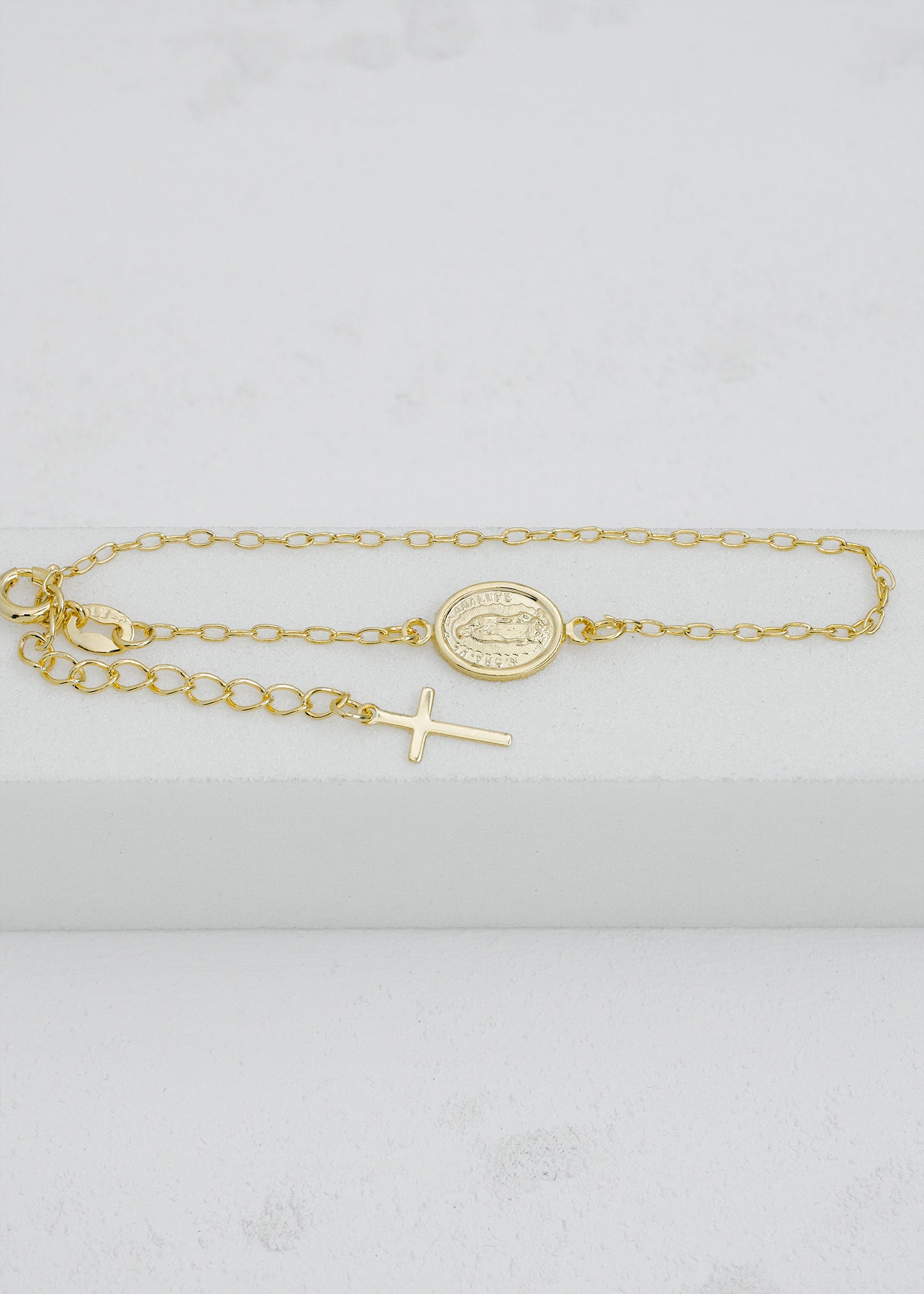 Pulsera Virgen de Guadalupe 16.5 Cms Extensor