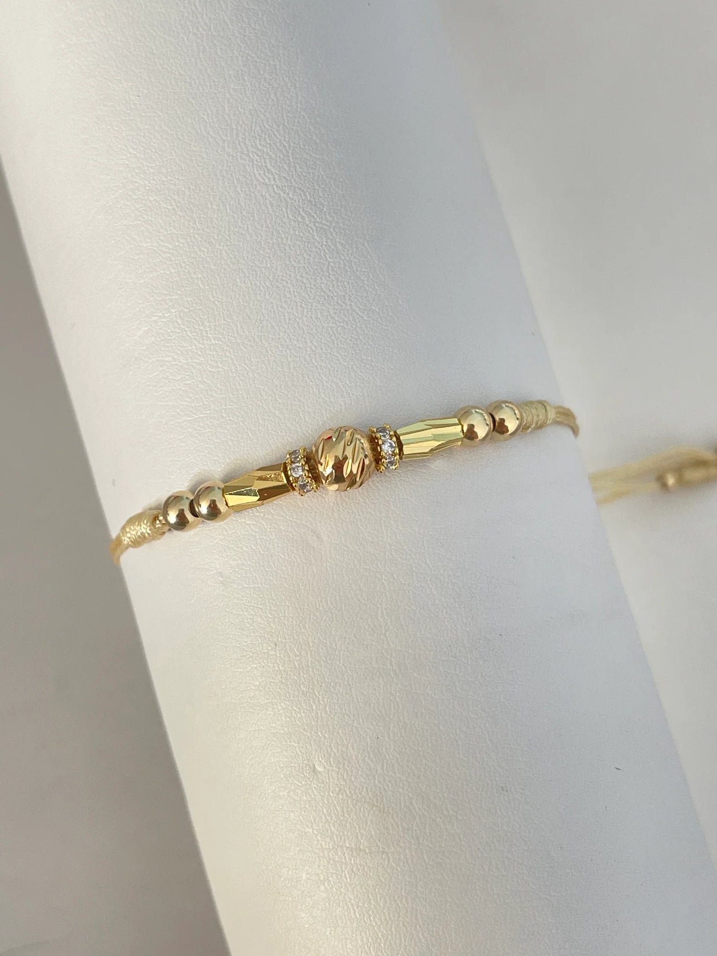 Pulsera canutillo diamantada