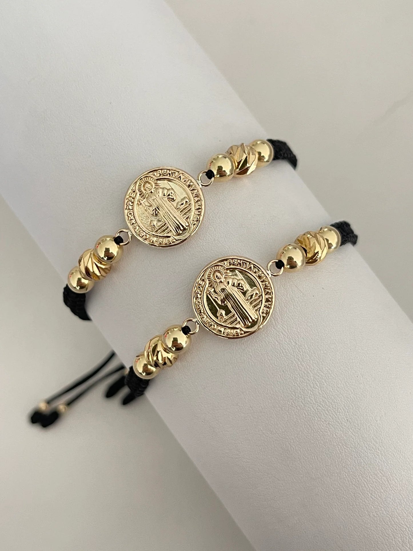 Pulseras Pareja San Benito Diamantada