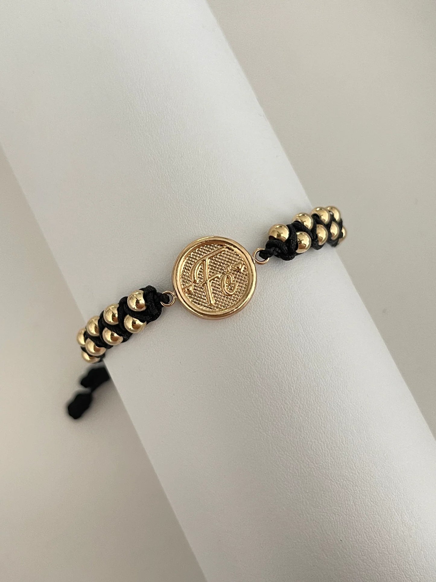 Pulsera Fe entrelazada (4mm)