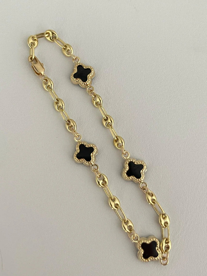 Esclava Gucci Trebol ( 17Cm ) Blak
