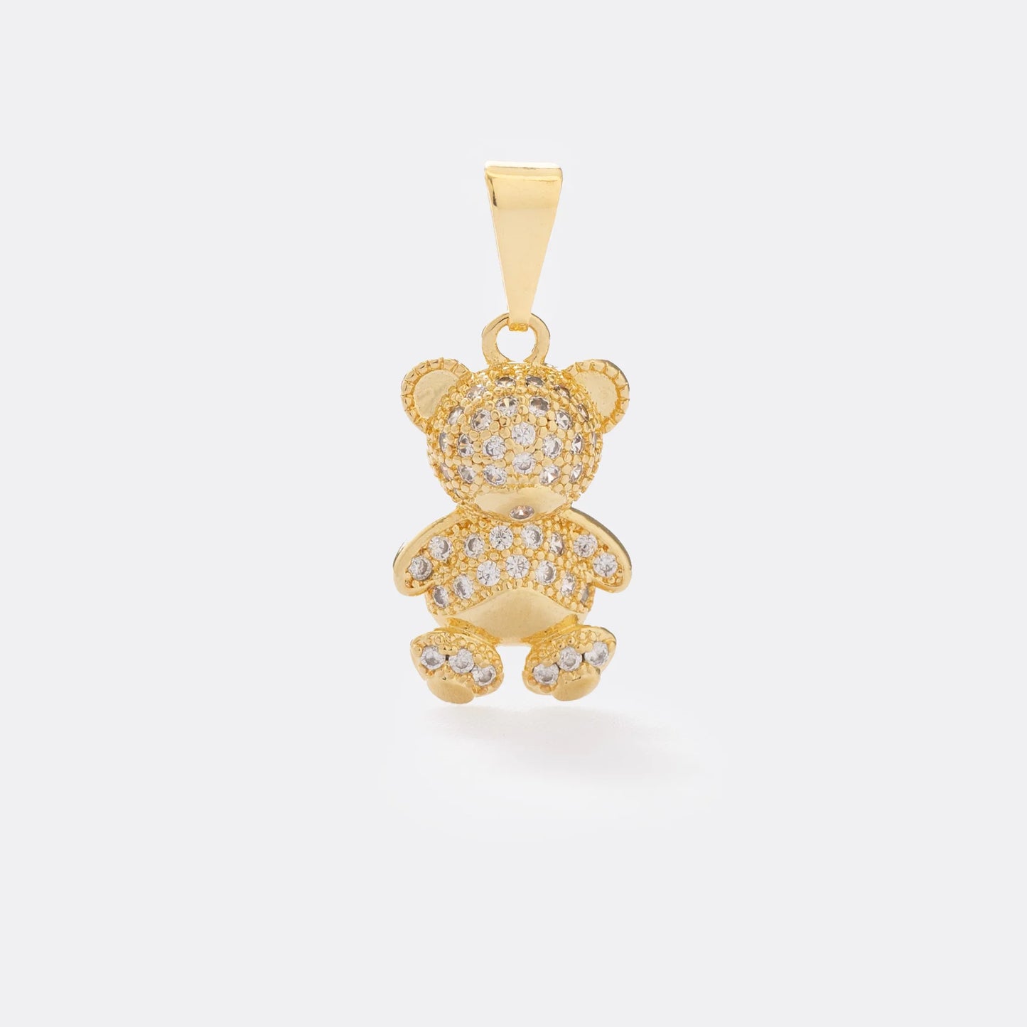 Cadena Singapur 45Cm + Dije Cristal Bear