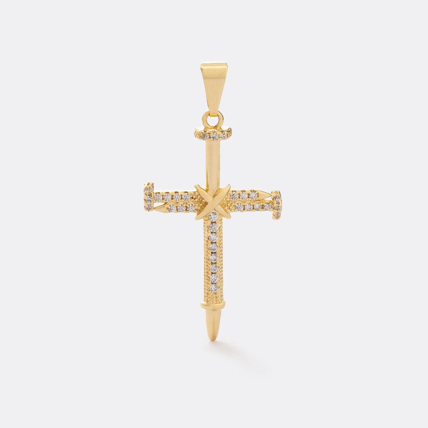 Cadena Canutillo Militar 65Cm + Dije Cruz De Clavos