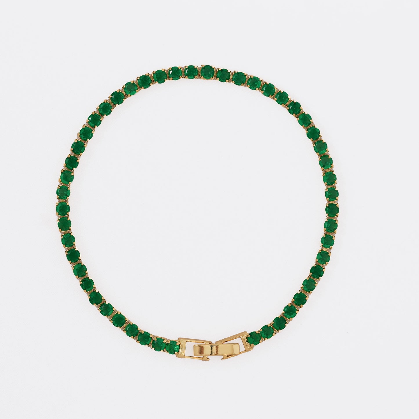 Esclavas Circonias 20 Cms ( Verde, Cristal, Negro )