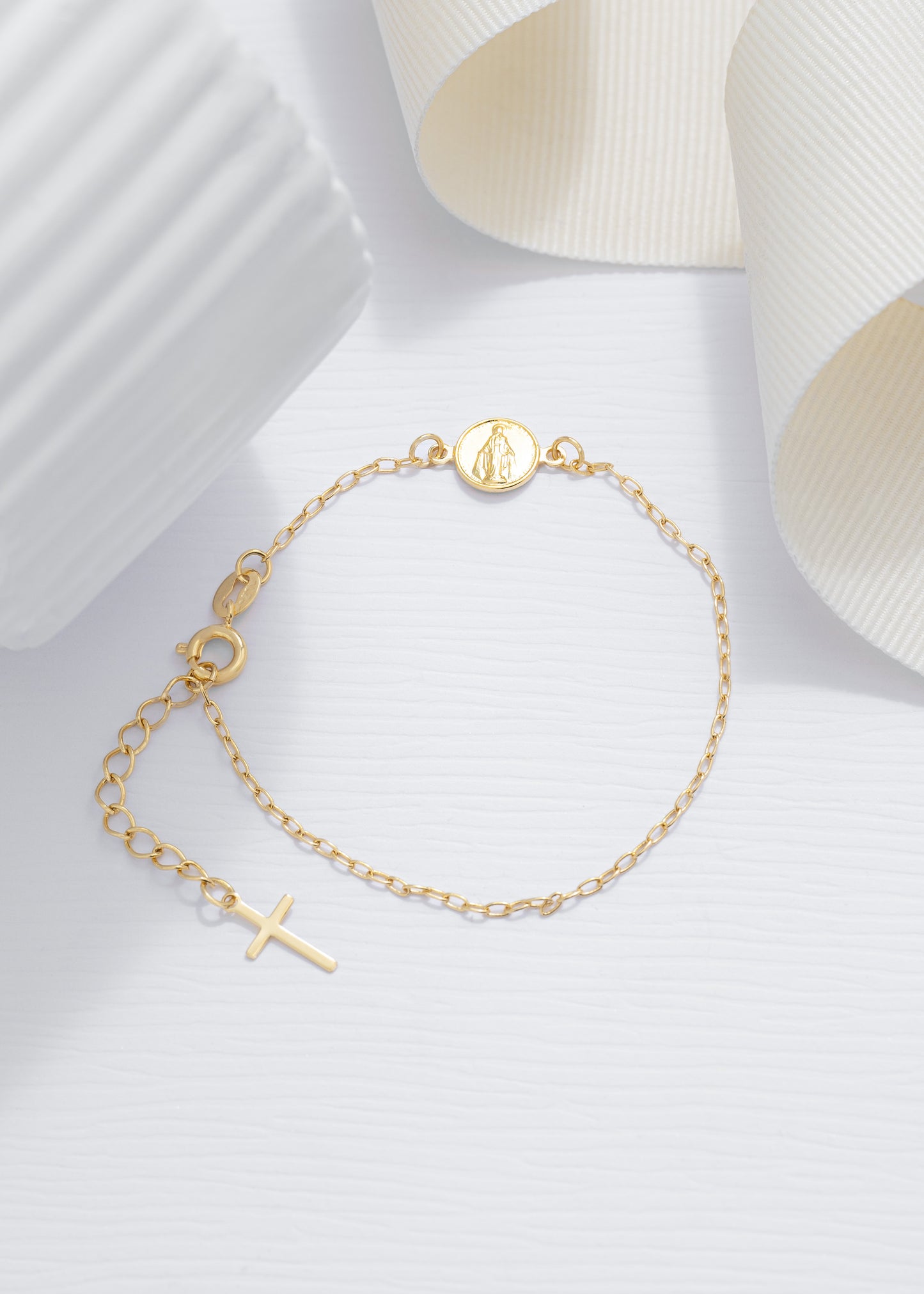 Pulsera Virgen Milagrosa 16.5 Cms Extensor