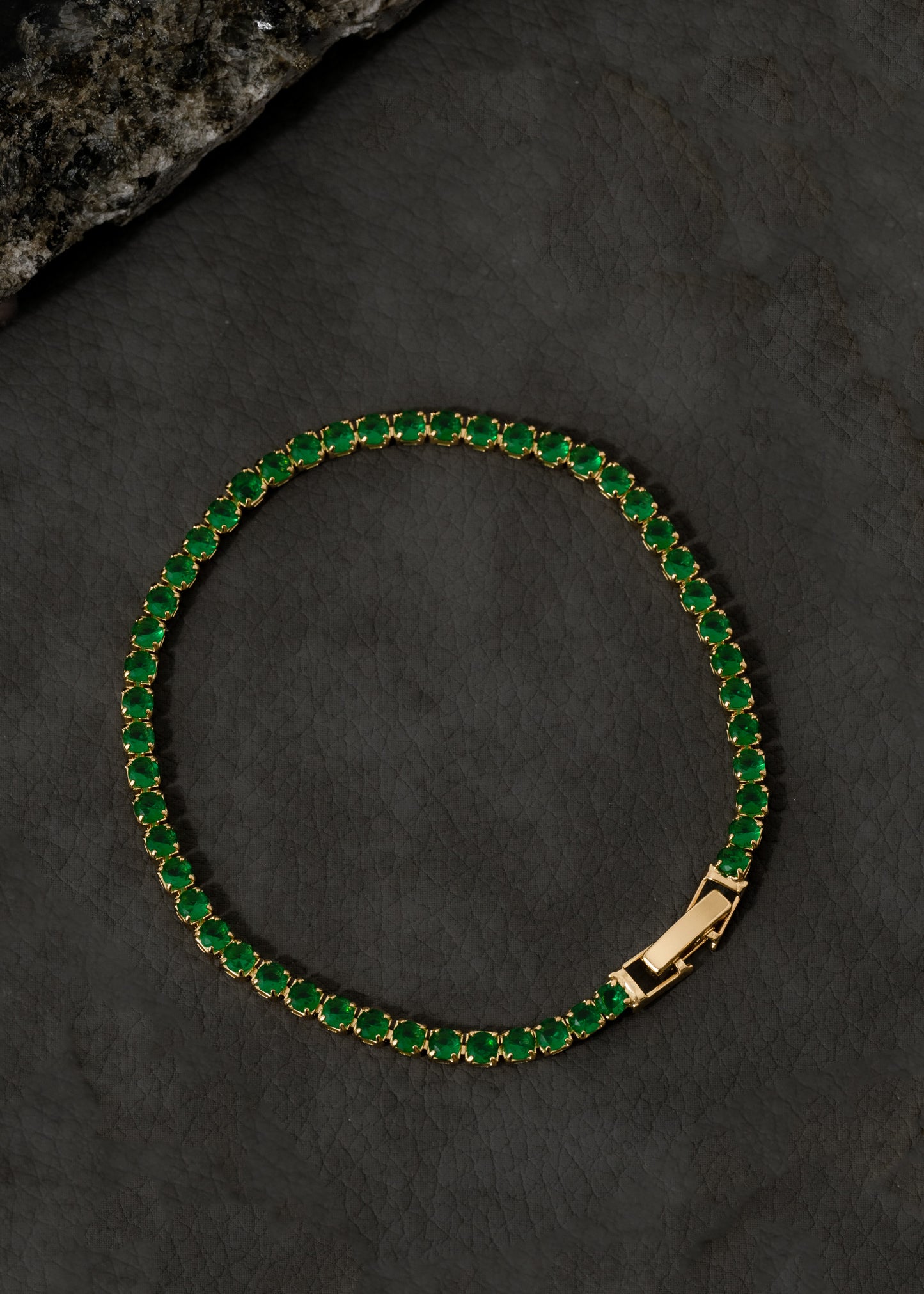 Esclavas Circonias 20 Cms ( Verde, Cristal, Negro )