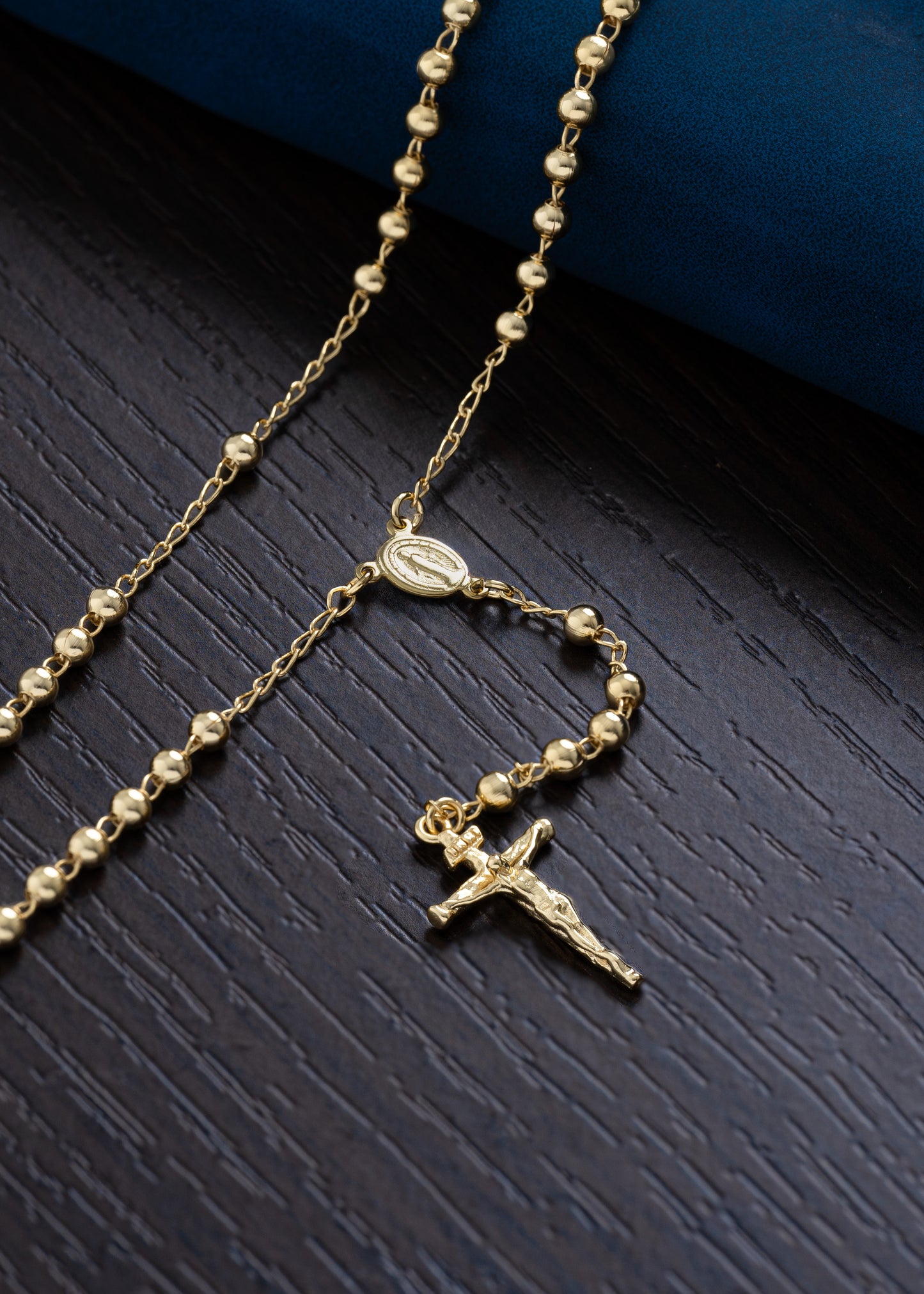 Rosario Jesus Crucificado 3.5 mm 45 Cms
