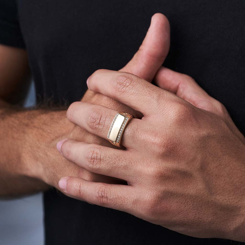 Anillo Cubano Placa Exclusive