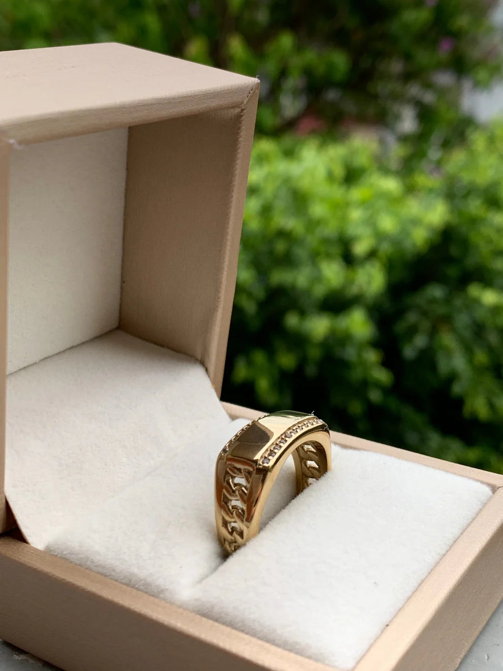 Anillo Cubano Placa Exclusive