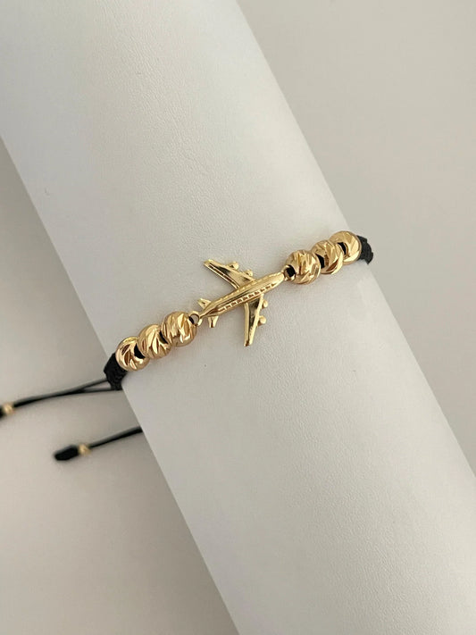Pulsera avión diamantada (6mm)