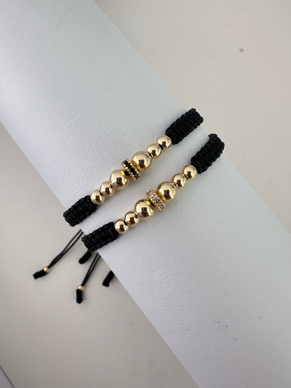 Pulseras Pareja Circonios18k