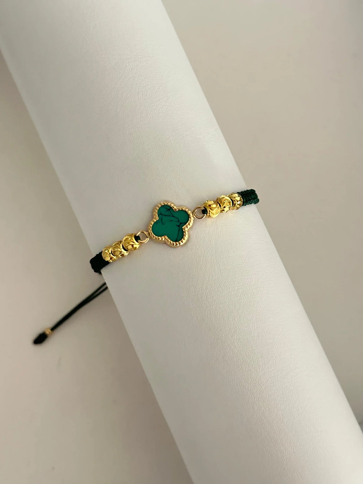 Pulsera trébol verde (5mm)