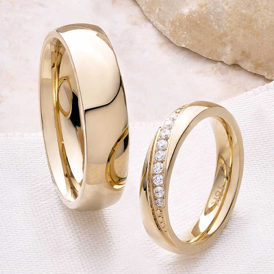 Anillos pareja matrimonio Bria