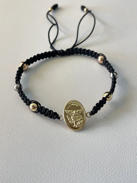 Pulsera Arcángel san Miguel grande (6mm)