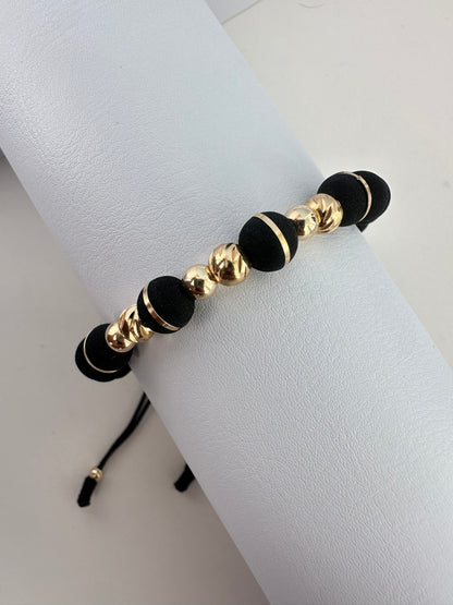 Pulsera diamantada neoro 8mm