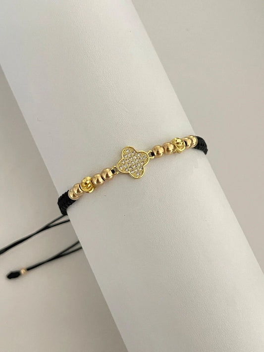 Pulsera clover circonia (5mm) (4mm)