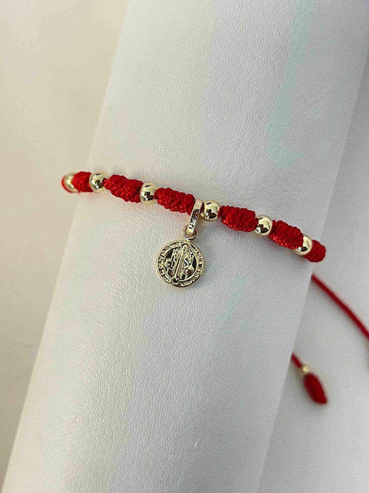 Pulsera 7 nudos + sán Benito 8mm