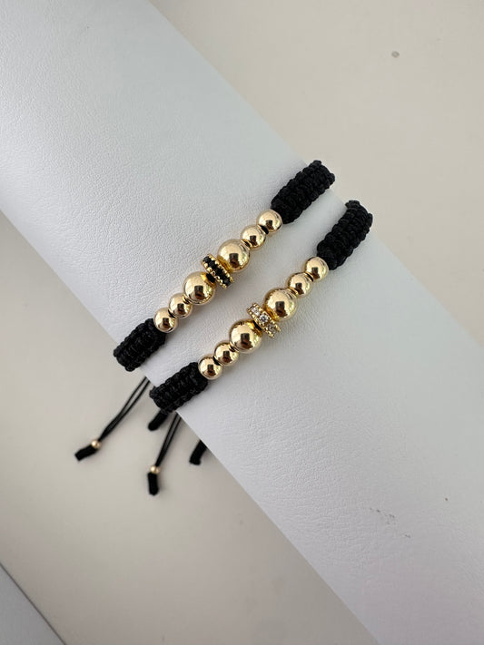 Pulseras Pareja Circonios18k