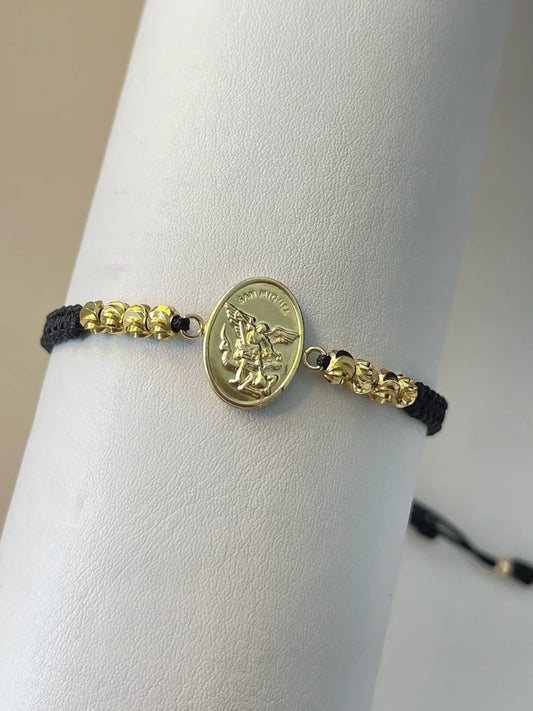 Pulsera Arcángel san Miguel grande (5mm)