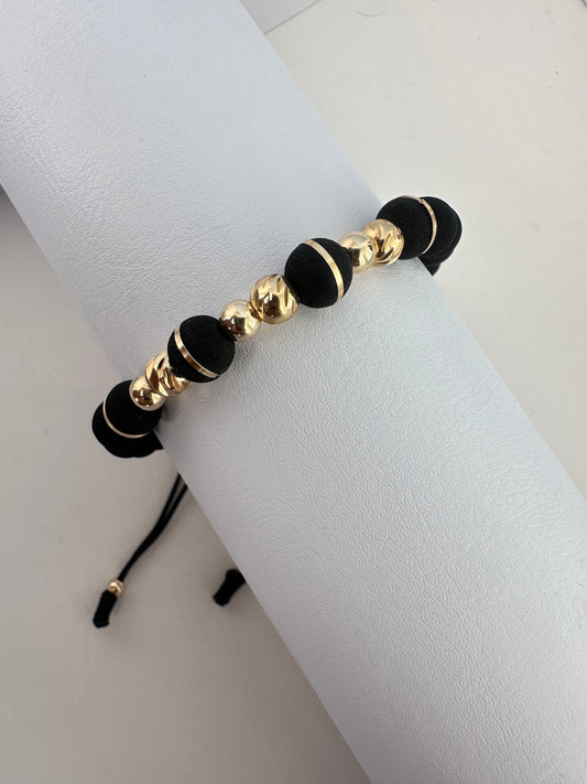 Pulsera diamantada neoro 8mm