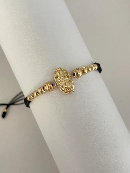 Pulsera Guadalupe tallada (6mm, 5mm, 4mm)