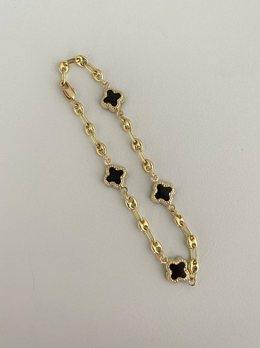Esclava Gucci Trebol ( 17Cm ) Blak