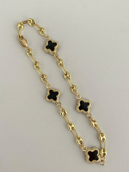 Esclava Gucci Trebol ( 17Cm ) Blak