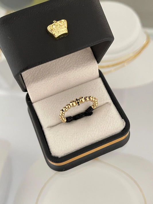 Anillo tejido circonia 4mm - 3mm