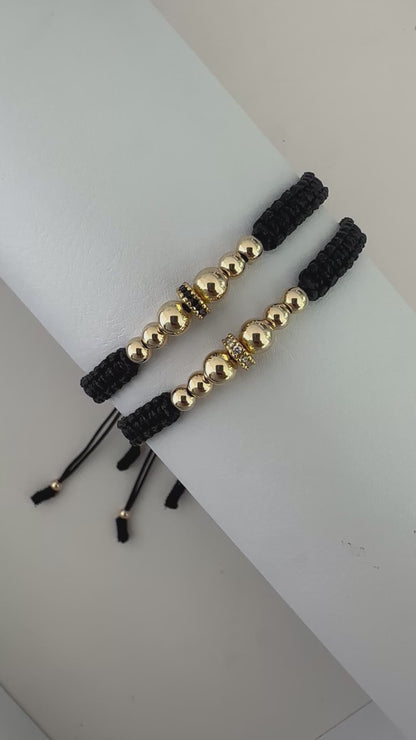 Pulseras Pareja Circonios18k